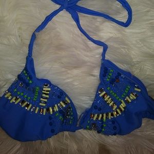 Blue Bikini top
